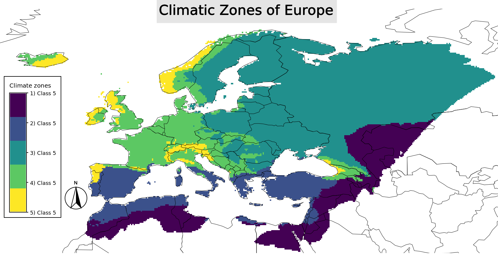 display climatic zones